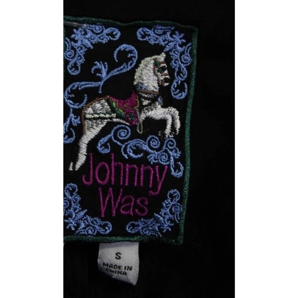 Johnny‎ Was Lexan Dress Women's Size Small Black Cutout - Picture 5 of 7